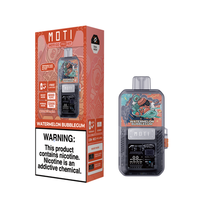 MOTI GO PRO KIT - Watermelon Bubblegum 12,000 Puff