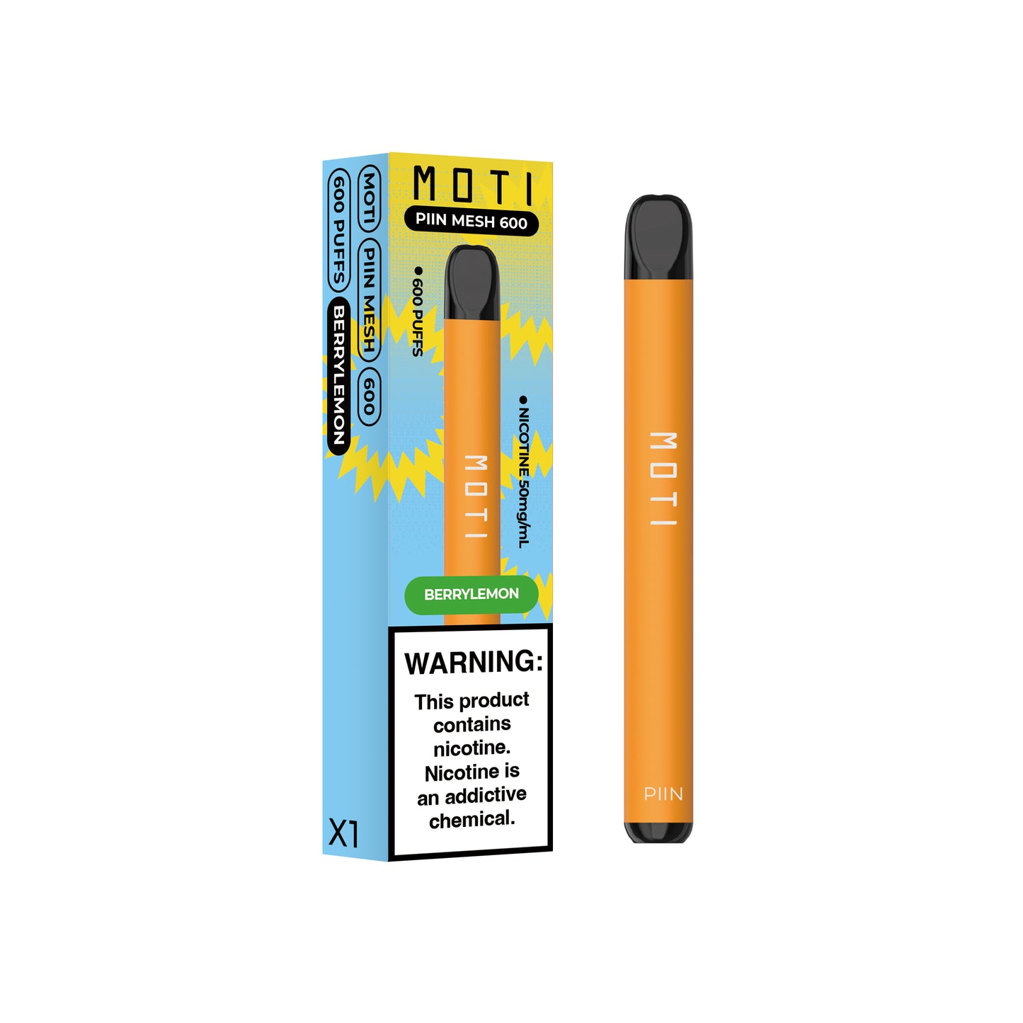 MOTI PIIN 600 M - Berrylemon 600 Puff
