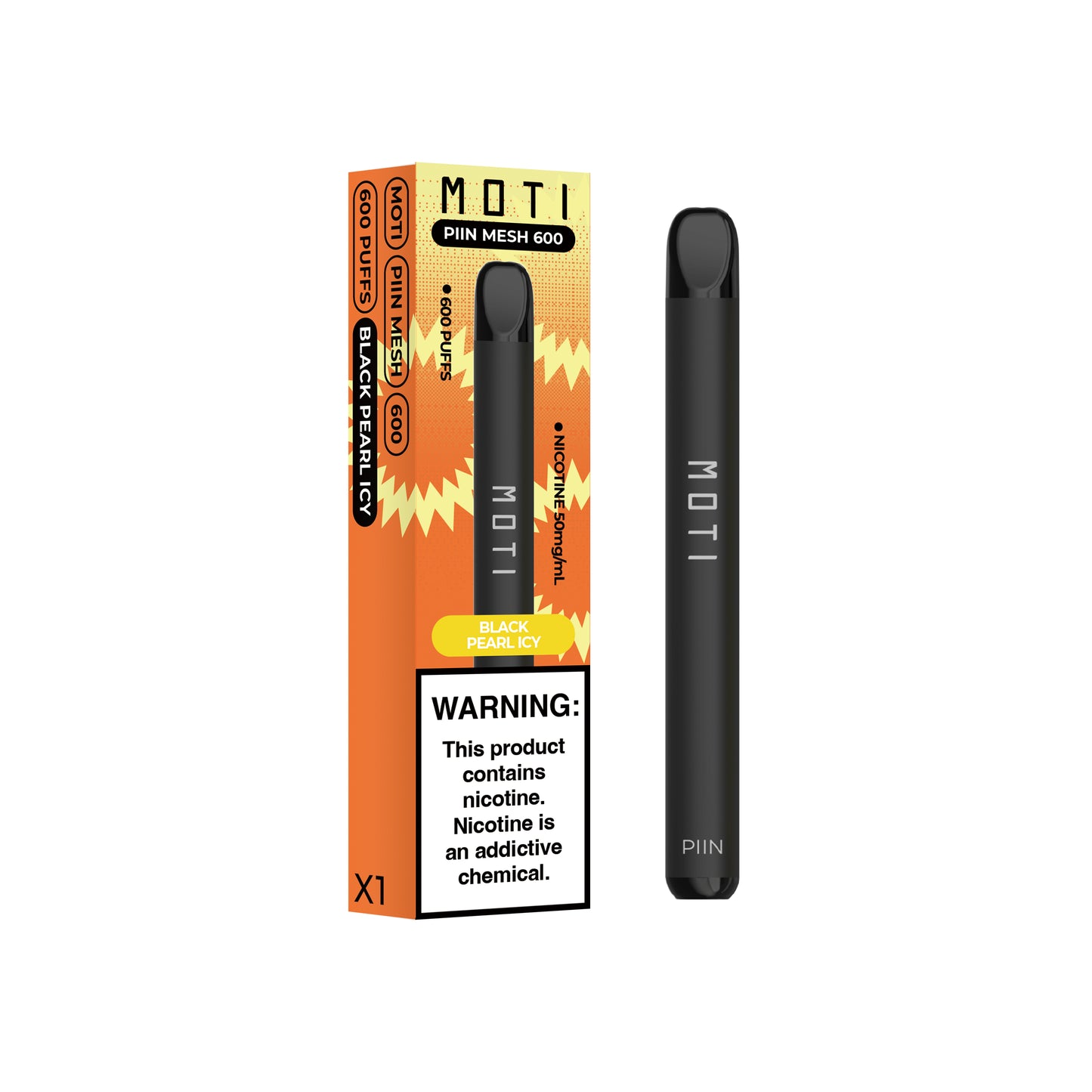 MOTI PIIN 600 M - Black Pearl Icy 600 Puff