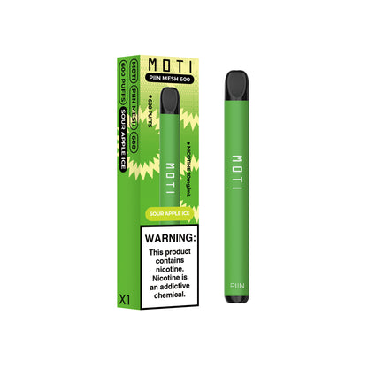 MOTI PIIN 600 M - Sour Apple 600 Puff